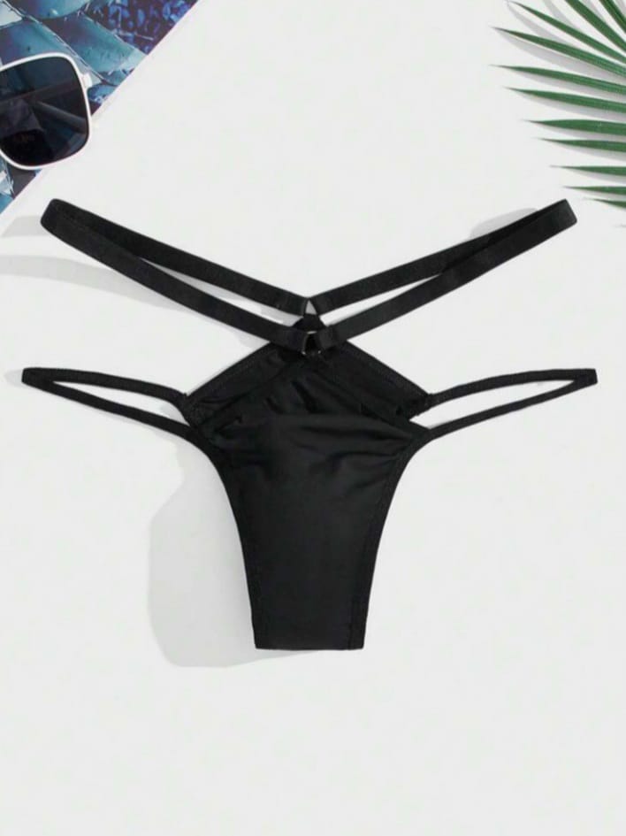 Figaro Men Solid Sexy Black Underwear